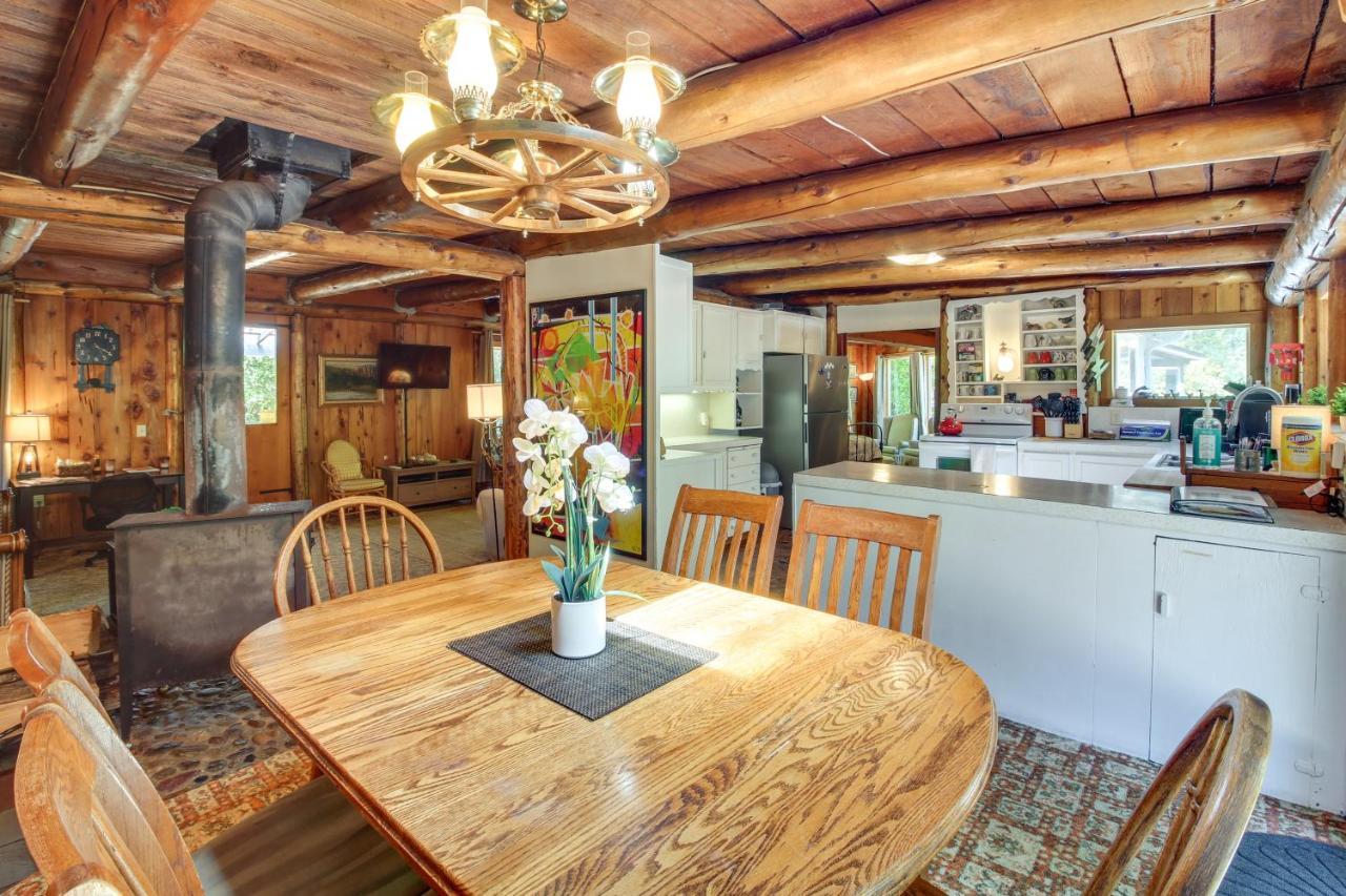 Rustic Bandon Log Cabin On 5 Acres Of Woodlands! Exterior photo